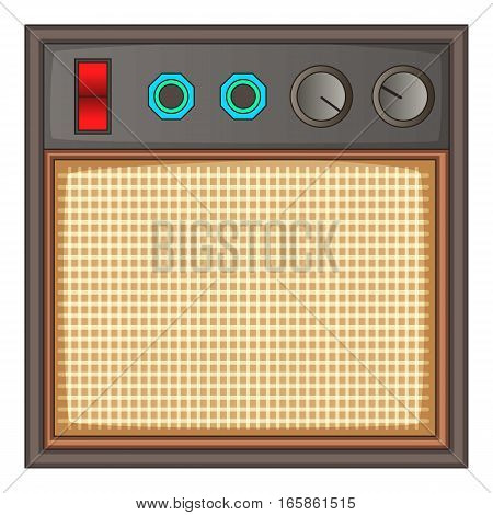 Guitar amplifier icon. Cartoon illustration of guitar amplifier vector icon for web design