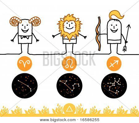 Segni zodiacali - fuoco
