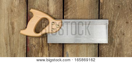 Tenon Saw On Wood