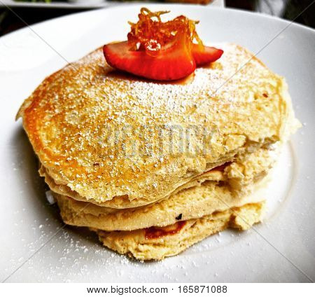 New York City brunch with Ricotta Cheese Pancake