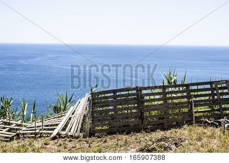 Landscapes on the Azores islands in the Atlantic