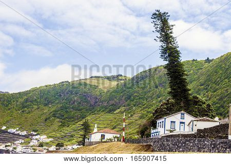 Landscapes on the Azores islands in the Atlantic