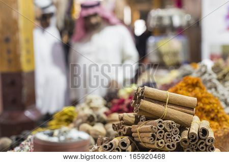 Dubai Spice Souk Or The Old Souk Is A Traditional Market In Dubai, United Arab Emirates (uae), Selli