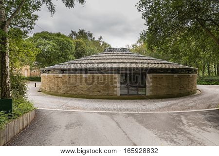 Round building just outside Hathersage in one of the most beautiful areas of the Peak District National Park