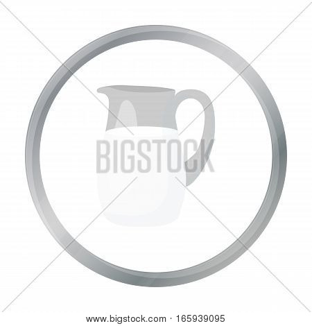 Milk jug icon cartoon. Single bio, eco, organic product icon from the big milk cartoon. - stock vector