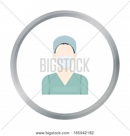 Nurse icon cartoon. Single medicine icon from the big medical, healthcare cartoon. - stock vector