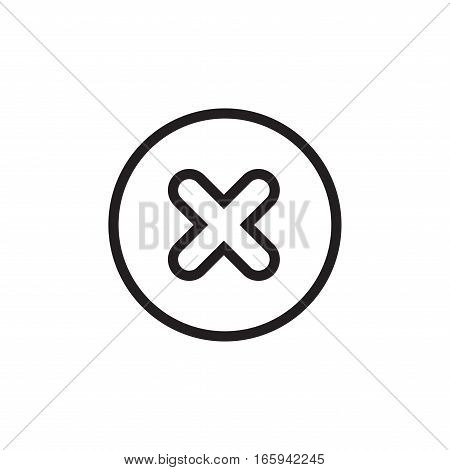 Cross Sign Red Element