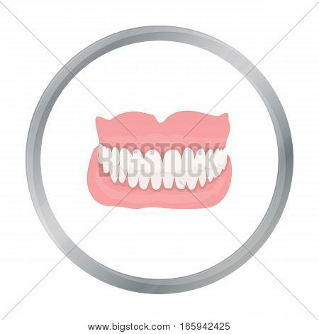 Jaw icon cartoon. Single medicine icon from the big medical, healthcare cartoon. - stock vector