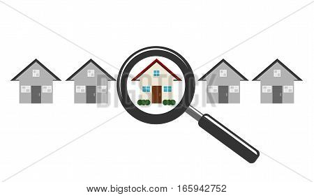 Searching for home. Find home concept. Commercial property concept,
