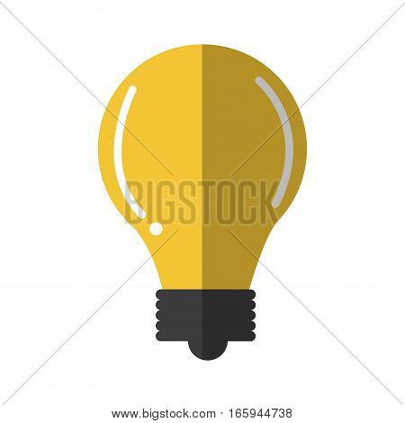 bulb light icon over white background. colorful design. vector illustration