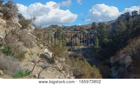 Avakas Gorge In Western Cyprus