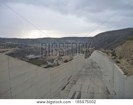 Kouris Dam In Southern Cyprus
