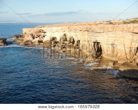 Beautiful Rocky Shore Of Cyprus