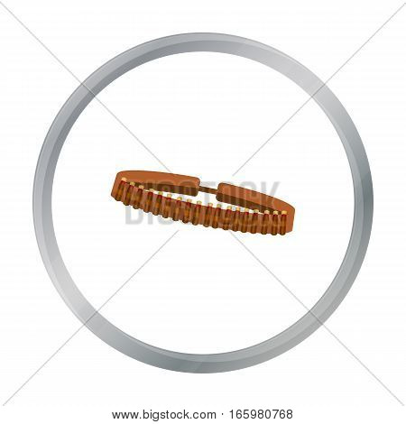 Dandolier icon cartoon. Singe western icon from the wild west cartoon. - stock vector