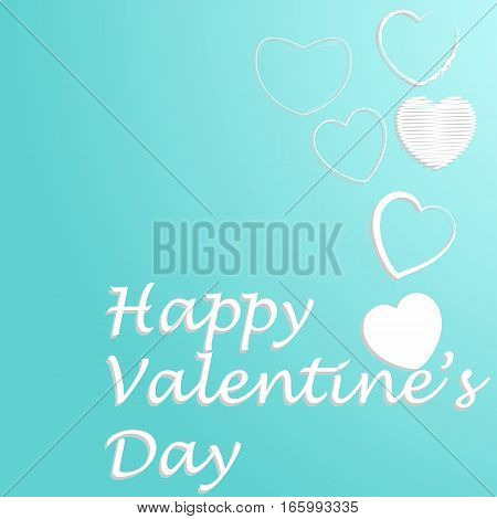 love and happiness themed heart set light color