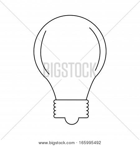 bulb light icon over white background. vector illustration