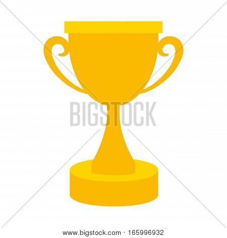 golden trophy award competition champion vector illustration eps 10