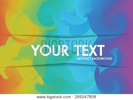 Abstract Background Holographic Neon  Copy-space For Text.