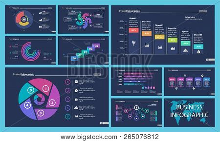 Business Inforgraphic Design Set For Management Concept. Can Be Used For Business Project, Annual Re