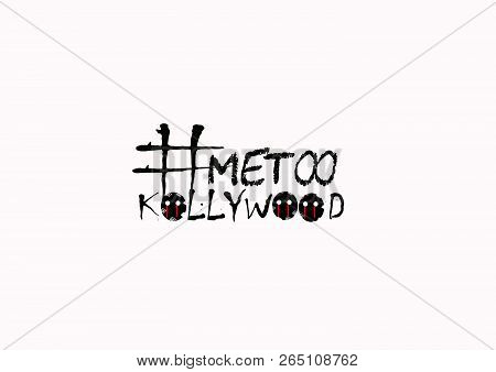 Internet Protest Hashtag Metoo On Isolated Background, Used For Campaign Against Sexual Violence And