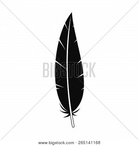 Boho Feather Icon. Simple Illustration Of Boho Feather Icon For Web Design Isolated On White Backgro