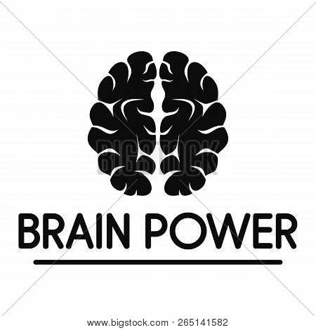 Human Brain Power Logo. Simple Illustration Of Human Brain Power Logo For Web Design Isolated On Whi