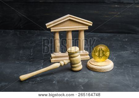 Bitcoin And The Courthouse. The Concept Of Legalization Of Bitcoin And Cryptocurrency Based On Block