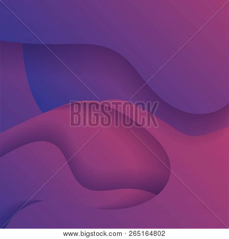 Colorful Geometric Background. Fluid Shapes Composition. Eps10 Vector.