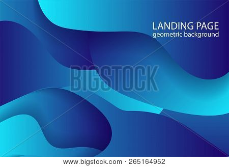 Colorful Geometric Background. Fluid Shapes Composition. Eps10 Vector.