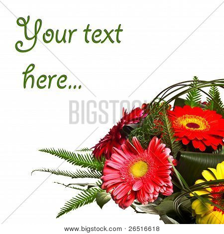 decoración para la tarjeta de felicitación de las rosas de té