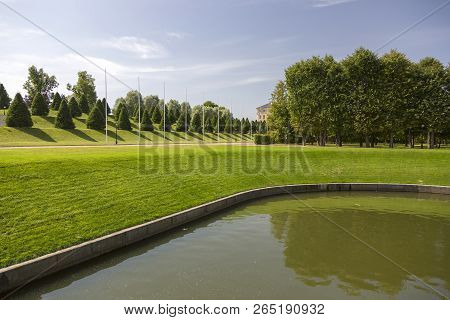 Strelna, St. Petersburg, Russia - August 09, 2018: The Territory Of The State Complex 