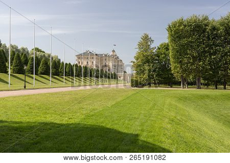 Strelna, St. Petersburg, Russia - August 09, 2018: The Territory Of The State Complex 
