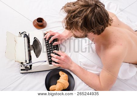 Professional Fiction Writer And Literature Instructor Creative Work. Author Busy Write Chapter Deadl