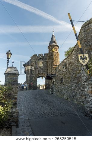 Cochem, Germany, October 2018 - Gatehouse Entrance To Cochem Castle, Cochem, Germany