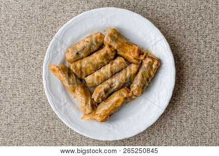Turkish Dolma Lahana Sarmasi / Cabbage Rolls.