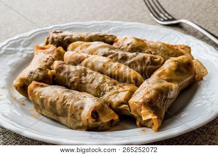 Turkish Dolma Lahana Sarmasi / Cabbage Rolls.