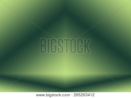 Abstract Blur Empty Green Gradient Studio Well Use As Background, Website Template, Frame, Business 