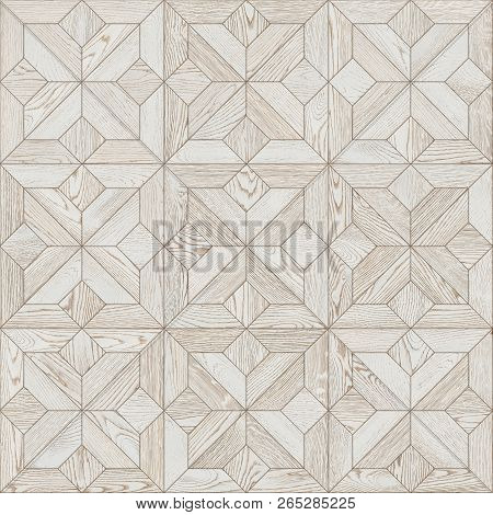 Natural Wooden Background, Grunge Parquet, Flooring Design Seamless Texture Geometric Pattern