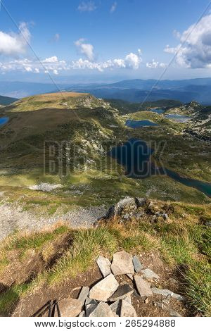 Summer View Of The Kidney, The Twin, The Trefoil, The Fish And The Lower Lakes , Rila Mountain, The 