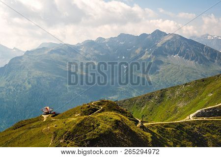 Beautiful Landscape Of The Austrian Alps, Europe.