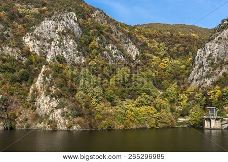 Amazing Autumn Ladscape Of The Krichim Reservoir, Rhodope Mountains, Plovdiv Region, Bulgaria