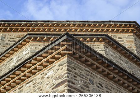 Close-up Shoot Of 500 Years Old Masony Mosque In Local Places Of Turkey
