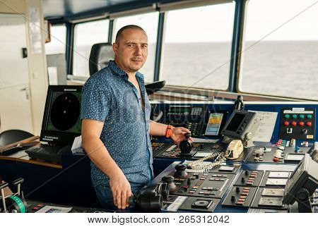 Marine Navigational Officer Or Chief Mate On Navigation Watch