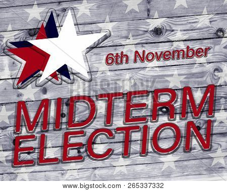 6Th November Midterm Election Poster With Stars
