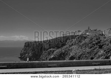 Houcima Beach And Waves And Rocks