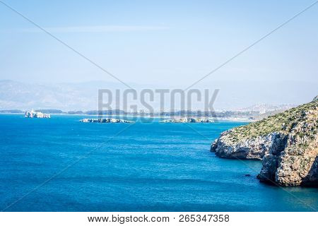 Houcima Beach And Waves And Rocks