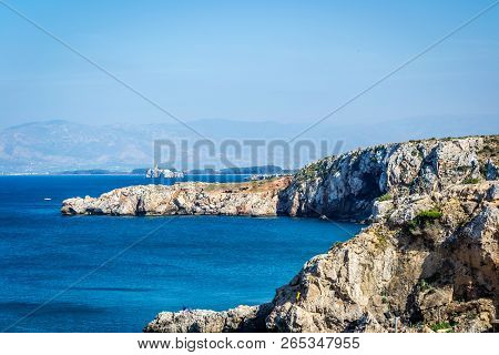 Houcima Beach And Waves And Rocks