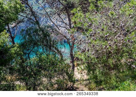Houcima Beach And Waves And Rocks
