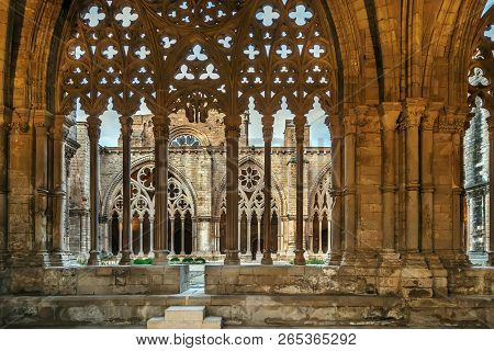 Cathedral Of St. Mary Of La Seu Vella Is The Former Cathedral Church Of The Roman Catholic Diocese O