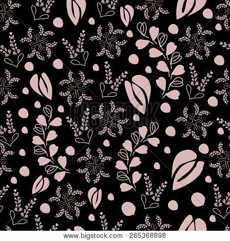 Lace On Black-love In Parise Seamless Repeat Pattern Background. Abstract Pattern Of Modern Laces Sh